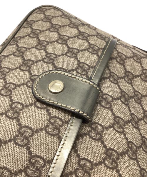 GUCCI（グッチ）GUCCI (グッチ) GGスプリーム ハンドバッグ ベージュ×ゴールドの古着・服飾アイテム