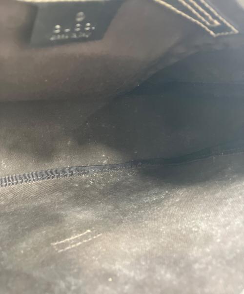 GUCCI（グッチ）GUCCI (グッチ) GGスプリーム ハンドバッグ ベージュ×ゴールドの古着・服飾アイテム