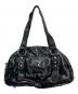 ANNA SUI（アナスイ）の古着「エナメルトートバッグ」｜ブラック