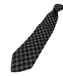 GUCCI（グッチ）の古着「GG柄ネクタイ」｜ブラック