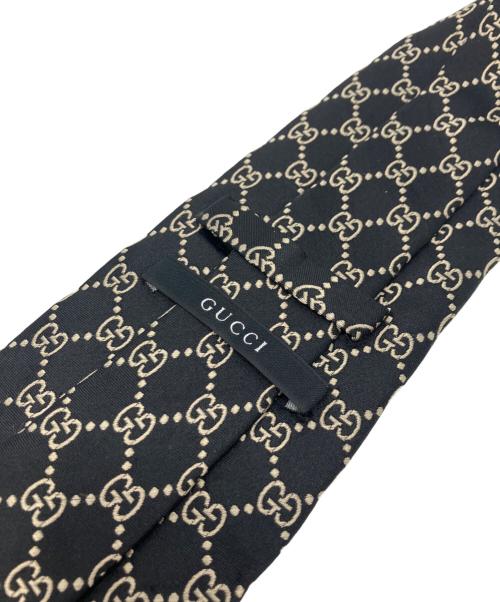 GUCCI（グッチ）GUCCI (グッチ) GG柄ネクタイ ブラック サイズ:表記無しの古着・服飾アイテム