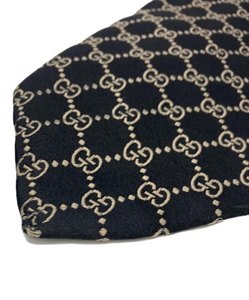 GUCCI（グッチ）GUCCI (グッチ) GG柄ネクタイ ブラック サイズ:表記無しの古着・服飾アイテム