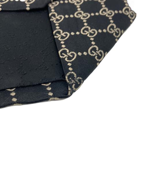 GUCCI（グッチ）GUCCI (グッチ) GG柄ネクタイ ブラック サイズ:表記無しの古着・服飾アイテム