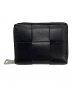 BOTTEGA VENETAボッテガベネタ）の古着「カセットジップアラウンドウォレット」｜ブラック