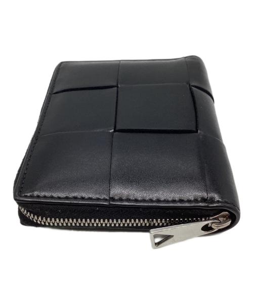 BOTTEGA VENETA（ボッテガベネタ）BOTTEGA VENETA (ボッテガベネタ) カセットジップアラウンドウォレット ブラックの古着・服飾アイテム
