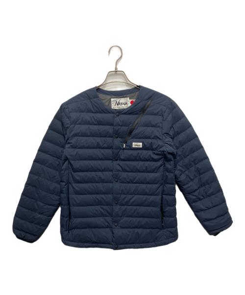 nanga white label（ナンガホワイトレーベル）NANGA WHITE LABEL (ナンガホワイトレーベル) DOWN CARDIGAN ネイビー サイズ:Sの古着・服飾アイテム