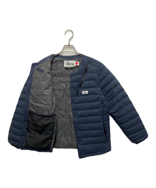 nanga white label（ナンガホワイトレーベル）NANGA WHITE LABEL (ナンガホワイトレーベル) DOWN CARDIGAN ネイビー サイズ:Sの古着・服飾アイテム
