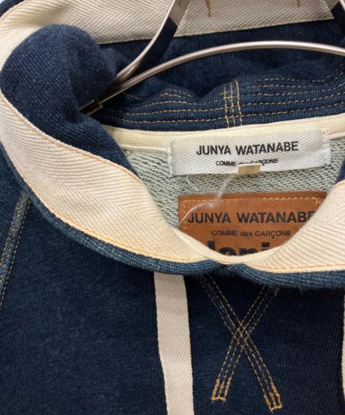 JUNYA WATANABE COMME des GARCONS（(ジュンヤワタナベ コムデギャルソン）JUNYA WATANABE COMME des GARCONS ((ジュンヤワタナベ コムデギャルソン) デニム風プルオーバーパーカー インディゴ サイズ:Sの古着・服飾アイテム