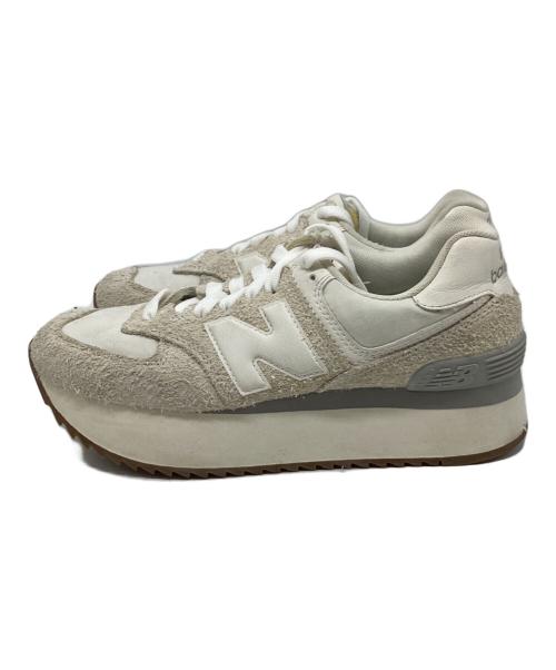 NEW BALANCE（ニューバランス）NEW BALANCE (ニューバランス) WL574ZQD ベージュ サイズ:24の古着・服飾アイテム