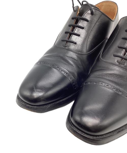 SCOTCH GRAIN（スコッチグレイン）SCOTCH GRAIN (スコッチグレイン) ASSURANCE パンチドキャップトゥシューズ ブラック サイズ:24の古着・服飾アイテム
