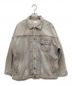 upper hights×uncraveアッパーハイツ×アンクレイヴ）の古着「LOOSE JEAN ジャケット」｜グレー