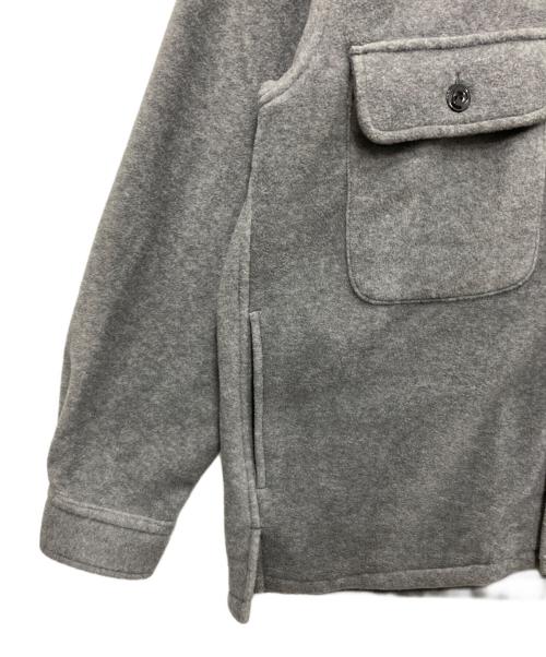 DELICIOUS（デリシャツ）DELICIOUS (デリシャツ) フリースシャツジャケット グレー サイズ:Mの古着・服飾アイテム