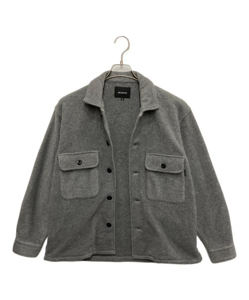 DELICIOUS（デリシャツ）DELICIOUS (デリシャツ) フリースシャツジャケット グレー サイズ:Mの古着・服飾アイテム