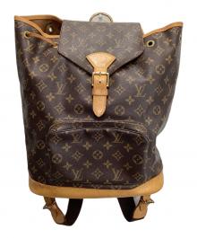 LOUIS VUITTON（ルイ ヴィトン）の古着「モンスリGM リュック」｜ブラウン
