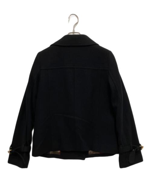 BLUE LABEL CRESTBRIDGE（ブルーレーベルクレストブリッジ）BLUE LABEL CRESTBRIDGE (ブルーレーベルクレストブリッジ) ウールダブルライダースジャケット ブラック サイズ:38の古着・服飾アイテム