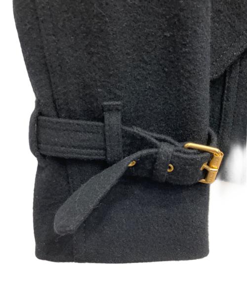 BLUE LABEL CRESTBRIDGE（ブルーレーベルクレストブリッジ）BLUE LABEL CRESTBRIDGE (ブルーレーベルクレストブリッジ) ウールダブルライダースジャケット ブラック サイズ:38の古着・服飾アイテム