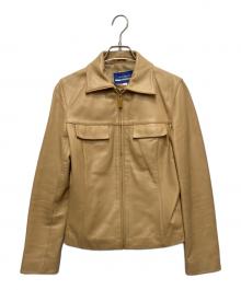 BURBERRY BLUE LABEL（バーバリー ブルー レーベル）の古着「レザージャケット」｜ベージュ