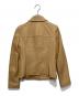 BURBERRY BLUE LABEL (バーバリー ブルー レーベル) レザージャケット ベージュ サイズ:38：6000円