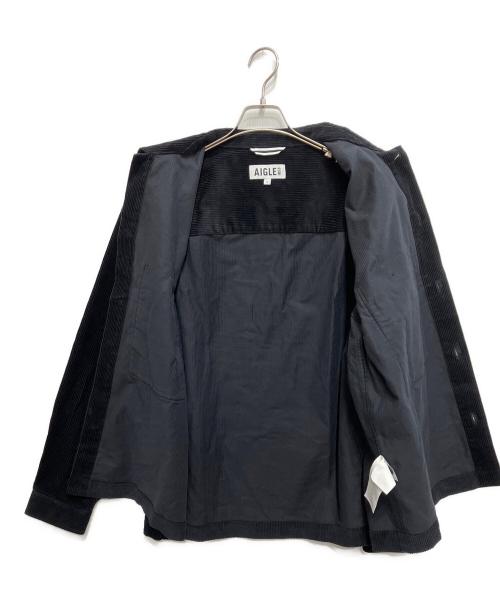 AIGLE（エーグル）AIGLE (エーグル) ビッグポケットシャツジャケット ブラック サイズ:Lの古着・服飾アイテム