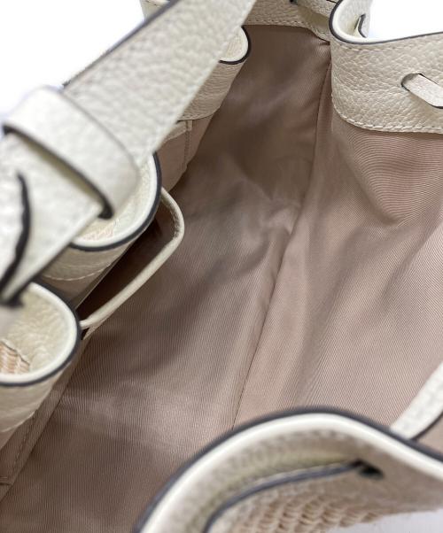 DES PRES（デ プレ）DES PRES (デ プレ) 2WAYストローバッグ ベージュの古着・服飾アイテム