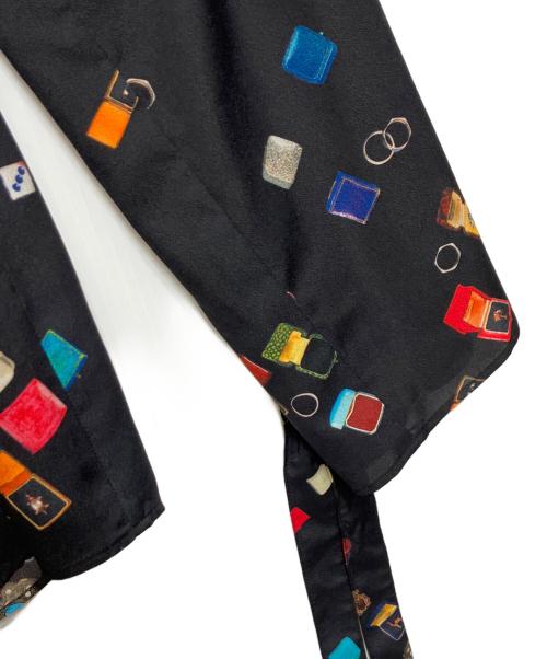 PS Paul Smith（ＰＳポールスミス）PS Paul Smith (ＰＳポールスミス) 総柄ブラウス ブラック サイズ:40の古着・服飾アイテム
