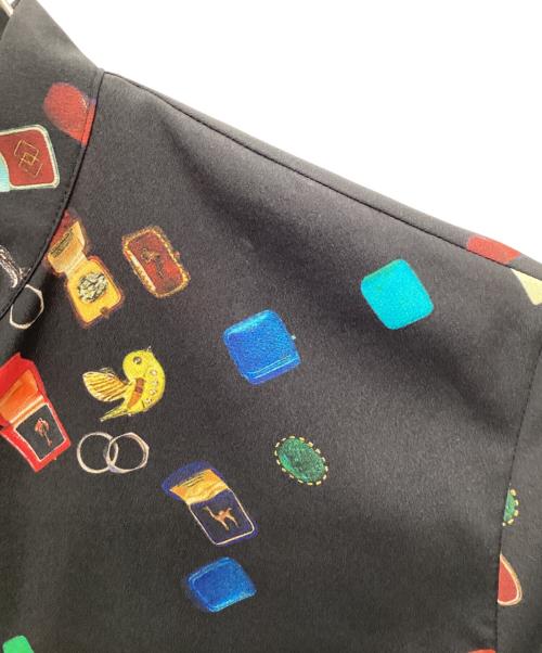 PS Paul Smith（ＰＳポールスミス）PS Paul Smith (ＰＳポールスミス) 総柄ブラウス ブラック サイズ:40の古着・服飾アイテム