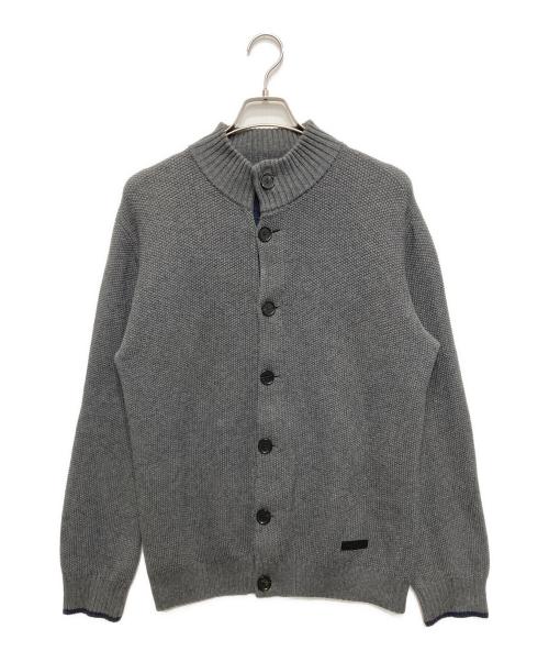 BLACK LABEL CRESTBRIDGE（ブラックレーベル クレストブリッジ）BLACK LABEL CRESTBRIDGE (ブラックレーベル クレストブリッジ) ニットジャケット グレー サイズ:LLの古着・服飾アイテム