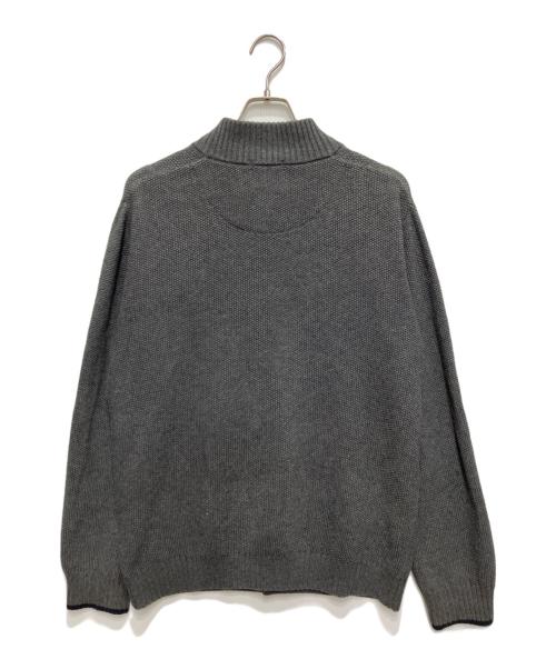 BLACK LABEL CRESTBRIDGE（ブラックレーベル クレストブリッジ）BLACK LABEL CRESTBRIDGE (ブラックレーベル クレストブリッジ) ニットジャケット グレー サイズ:LLの古着・服飾アイテム
