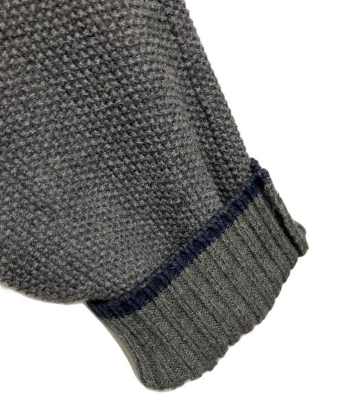 BLACK LABEL CRESTBRIDGE（ブラックレーベル クレストブリッジ）BLACK LABEL CRESTBRIDGE (ブラックレーベル クレストブリッジ) ニットジャケット グレー サイズ:LLの古着・服飾アイテム