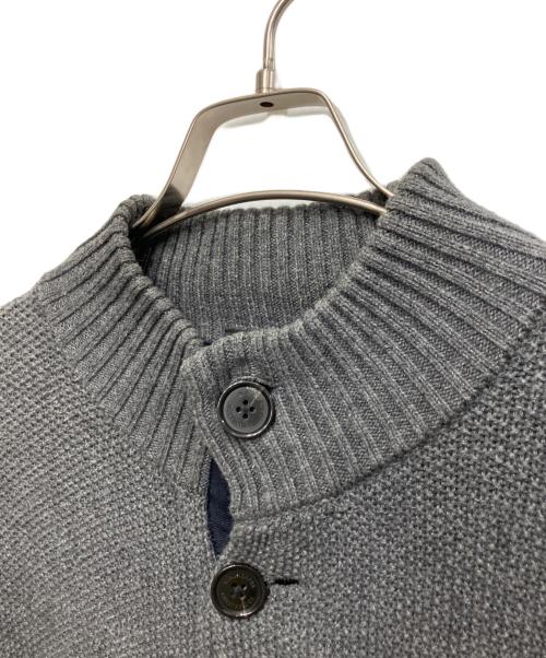 BLACK LABEL CRESTBRIDGE（ブラックレーベル クレストブリッジ）BLACK LABEL CRESTBRIDGE (ブラックレーベル クレストブリッジ) ニットジャケット グレー サイズ:LLの古着・服飾アイテム