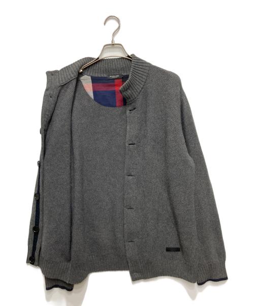 BLACK LABEL CRESTBRIDGE（ブラックレーベル クレストブリッジ）BLACK LABEL CRESTBRIDGE (ブラックレーベル クレストブリッジ) ニットジャケット グレー サイズ:LLの古着・服飾アイテム