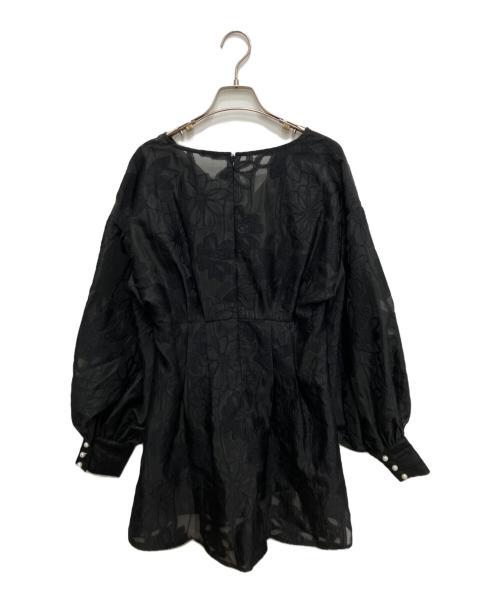 acka（エーシーケーエー）acka (エーシーケーエー) jacquard mini dress ブラック サイズ:freeの古着・服飾アイテム