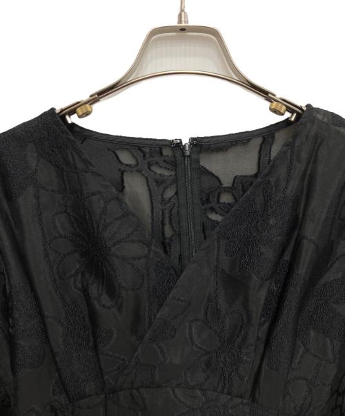 acka（エーシーケーエー）acka (エーシーケーエー) jacquard mini dress ブラック サイズ:freeの古着・服飾アイテム