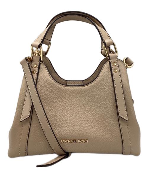 MICHAEL KORS（マイケル・コース）MICHAEL KORS (マイケル・コース) ARLO センタージップ トリプルクロスボディ ベージュの古着・服飾アイテム