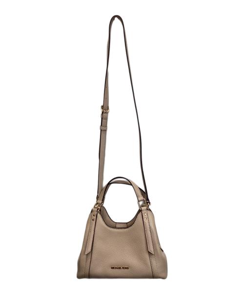 MICHAEL KORS（マイケル・コース）MICHAEL KORS (マイケル・コース) ARLO センタージップ トリプルクロスボディ ベージュの古着・服飾アイテム