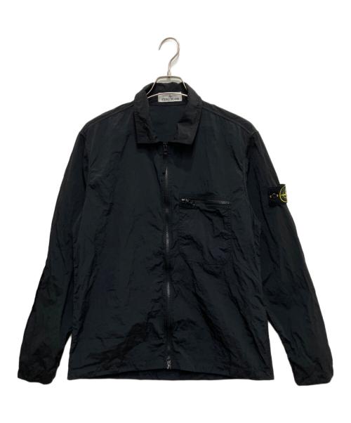 STONE ISLAND（ストーンアイランド）STONE ISLAND (ストーンアイランド) Nylon Metal Shirt Jacket ブラック サイズ:Lの古着・服飾アイテム