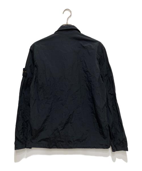 STONE ISLAND（ストーンアイランド）STONE ISLAND (ストーンアイランド) Nylon Metal Shirt Jacket ブラック サイズ:Lの古着・服飾アイテム