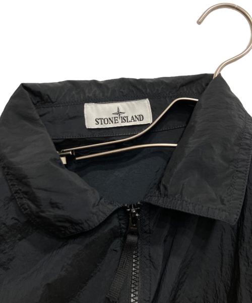 STONE ISLAND（ストーンアイランド）STONE ISLAND (ストーンアイランド) Nylon Metal Shirt Jacket ブラック サイズ:Lの古着・服飾アイテム