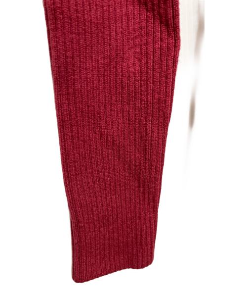 Resexxy（リゼクシー）Resexxy (リゼクシー) シアードッキングツイードニットワンピース レッド サイズ:FREEの古着・服飾アイテム