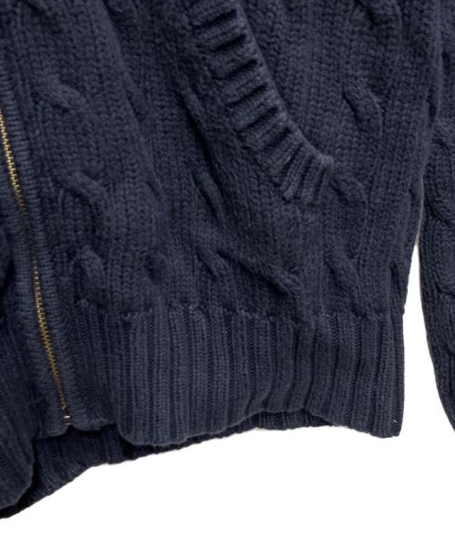 RALPH LAUREN（ラルフローレン）RALPH LAUREN (ラルフローレン) ケーブルジップパーカー ネイビー サイズ:Sの古着・服飾アイテム
