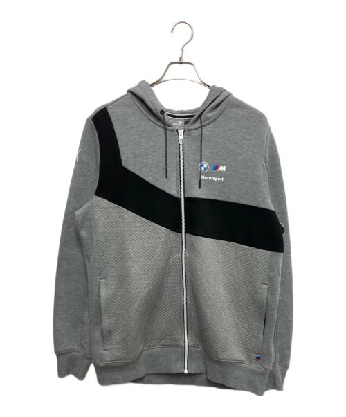 PUMA（プーマ）PUMA (プーマ) BMW (ビーエムダブリュー) ジップパーカー グレー サイズ:Lの古着・服飾アイテム