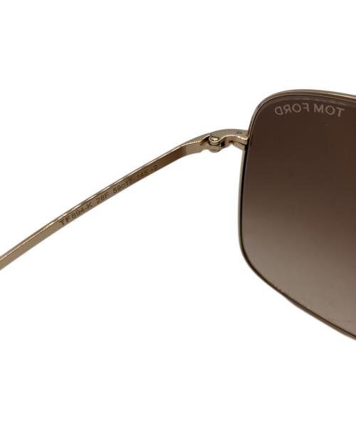 TOM FORD（トムフォード）TOM FORD (トムフォード) スクエアサングラス ブラウン サイズ:59□17 145の古着・服飾アイテム