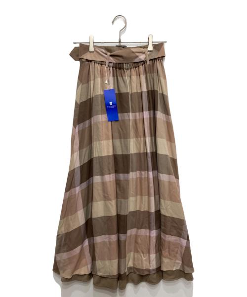 BLUE LABEL CRESTBRIDGE（ブルーレーベルクレストブリッジ）BLUE LABEL CRESTBRIDGE (ブルーレーベルクレストブリッジ) チェックロングスカート マルチカラー サイズ:38 未使用品の古着・服飾アイテム
