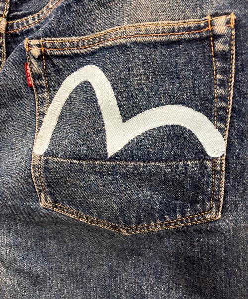 EVISU（エヴィス）EVISU (エヴィス) カモメペイントデニムパンツ インディゴ サイズ:88.5cm (W35)の古着・服飾アイテム