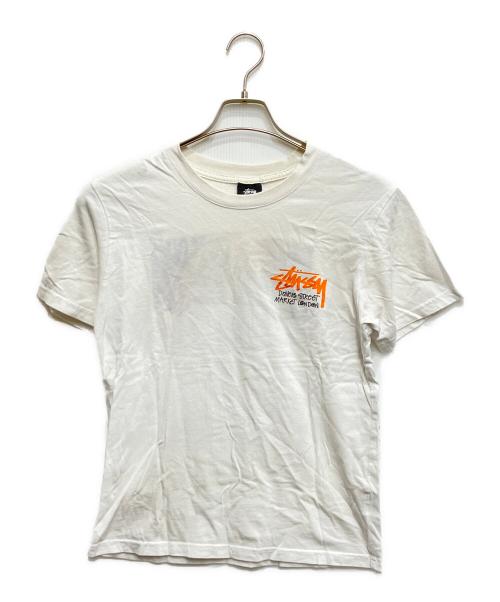 stussy（ステューシー）stussy (ステューシー) バックロゴプリントTシャツ ホワイト サイズ:Mの古着・服飾アイテム