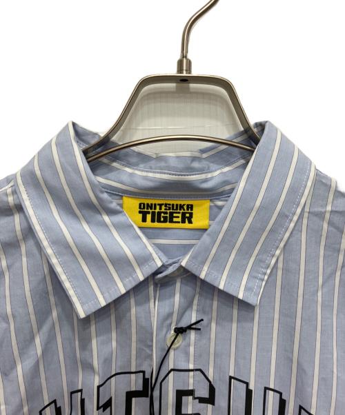 Onitsuka Tiger（オニツカタイガー）Onitsuka Tiger (オニツカタイガー) コラボLONG SLEEVED SHIRT/ロングスリーブシャツ ブルー サイズ:50 未使用品の古着・服飾アイテム