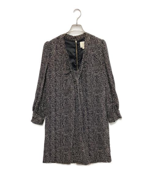 Kate Spade（ケイトスペード）Kate Spade (ケイトスペード) シルクボウタイワンピース ブラック サイズ:Sの古着・服飾アイテム