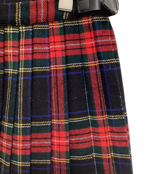 O'NEIL OF DUBLIN（オニールオブダブリン）O'NEIL OF DUBLIN (オニールオブダブリン) タータンチェックラップスカート レッド×ブラック サイズ:不明の古着・服飾アイテム