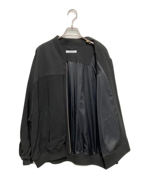 SIMPLICITE（シンプリシテ）SIMPLICITE (シンプリシテ) レーヨンツイルブルゾン ブラック サイズ:Freeの古着・服飾アイテム
