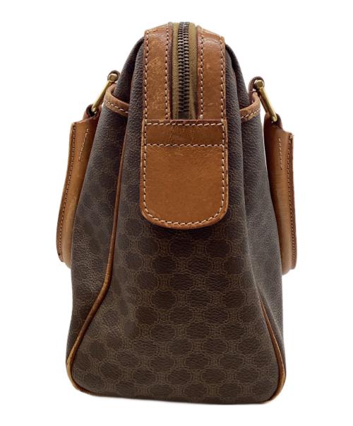 CELINE（セリーヌ）CELINE (セリーヌ) マカダムミニボストンバッグ ブラウンの古着・服飾アイテム